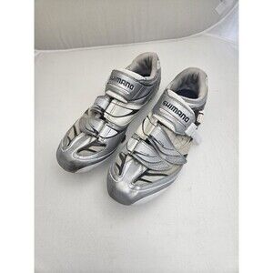 Shimano Cycling Shoes Mens White Sh-R133L Low Top Size US 10.5 EU 45 with Cleats